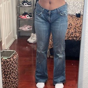 y2k low rise bootcut jeans